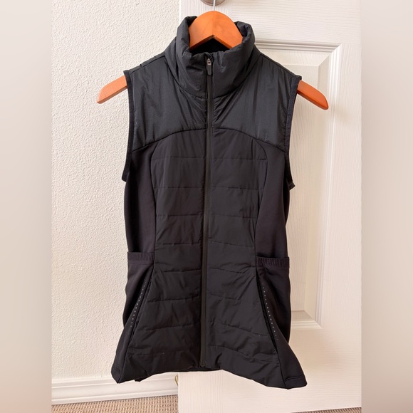 lululemon athletica Jackets & Blazers - Lululemon Athletica Black Quilted Vest down for it all 6